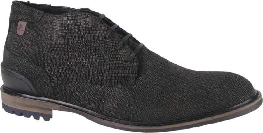 Floris van Bommel CREPI~11.28~~~~~~~~~~~~~~~~~~~ Vrije tijd half-hoogHeren veterschoenHeren sneakers Zwart - Foto 3