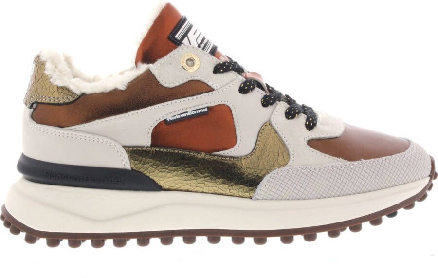 FLORIS VAN BOMMEL Lage Sneakers Noppi 34.01 Maat: 38 Materiaal: Leer Kleur: Brons - Foto 2