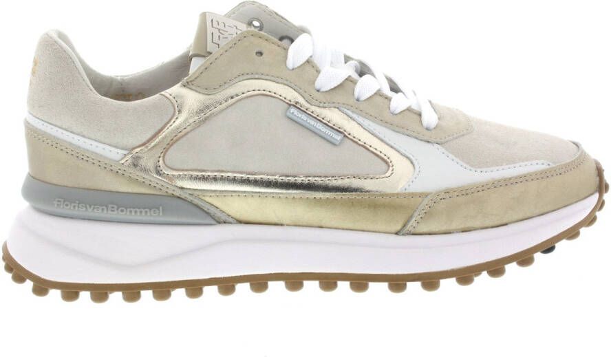 Floris van Bommel Dames Sneakers Noppi 35.43 Gold Goud