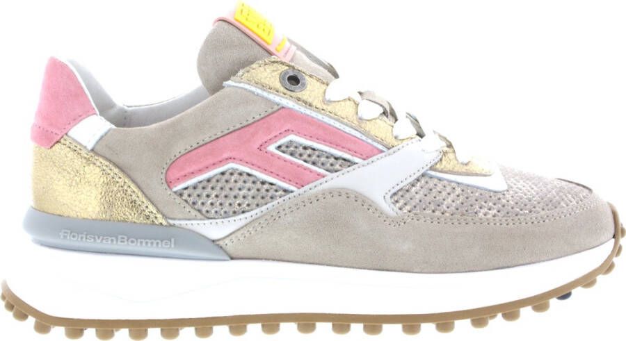FLORIS VAN BOMMEL Lage Sneakers Dames Sfw-10128 Maat: 38 5 Materiaal: Lakleer Kleur: Goud