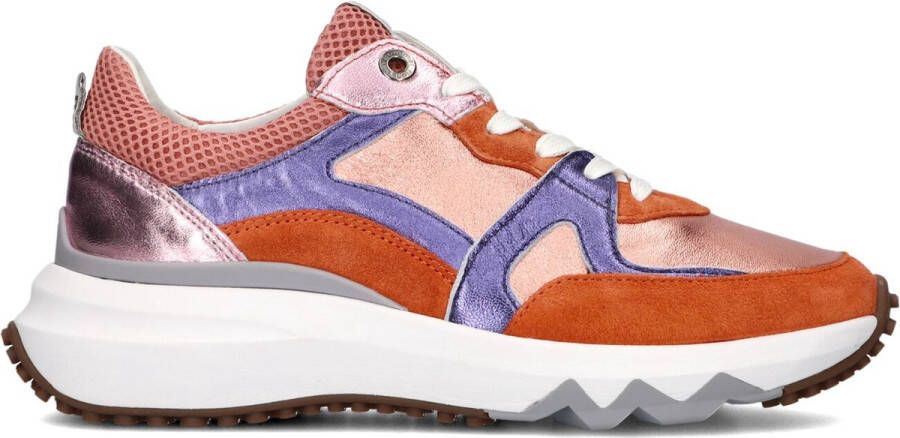 Floris van Bommel Sfw-10111 Lage sneakers Leren Sneaker Dames Oranje