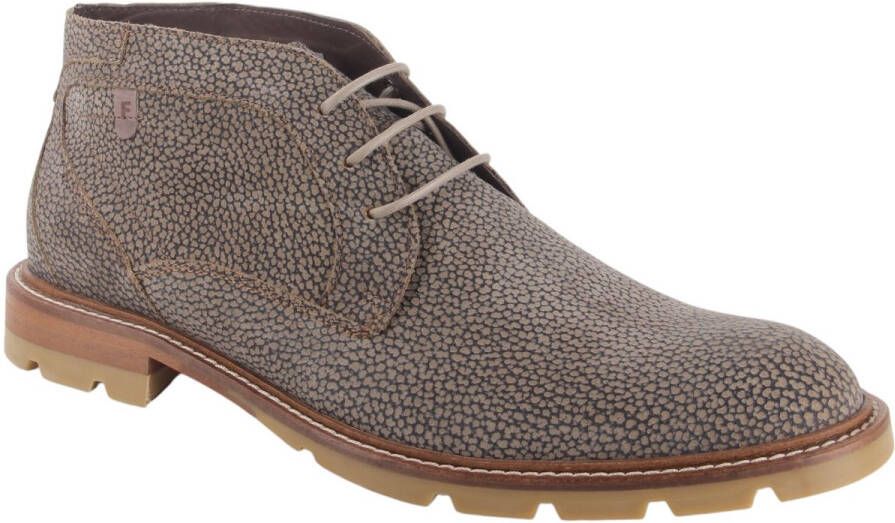 Floris van Bommel DE BRAVER 01.01 Vrije tijd half-hoogHeren veterschoenHeren sneakers Taupe - Foto 2