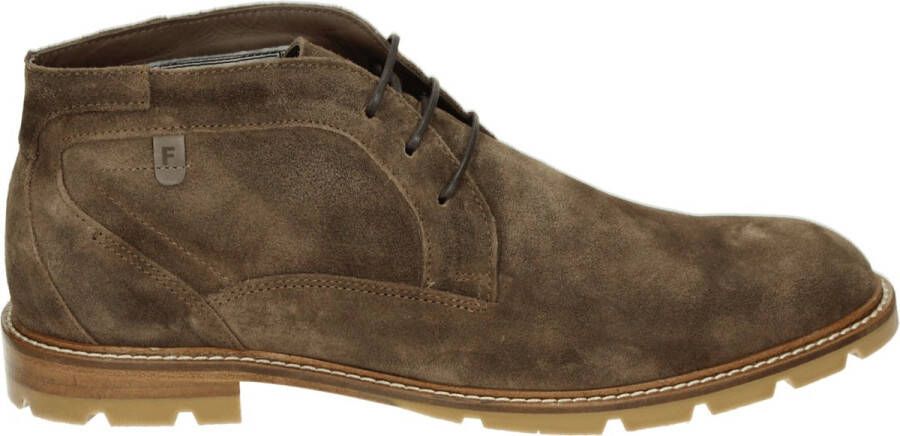Floris van Bommel DE BRAVER 01.03 Vrije tijd half-hoogHeren veterschoenHeren sneakers Taupe