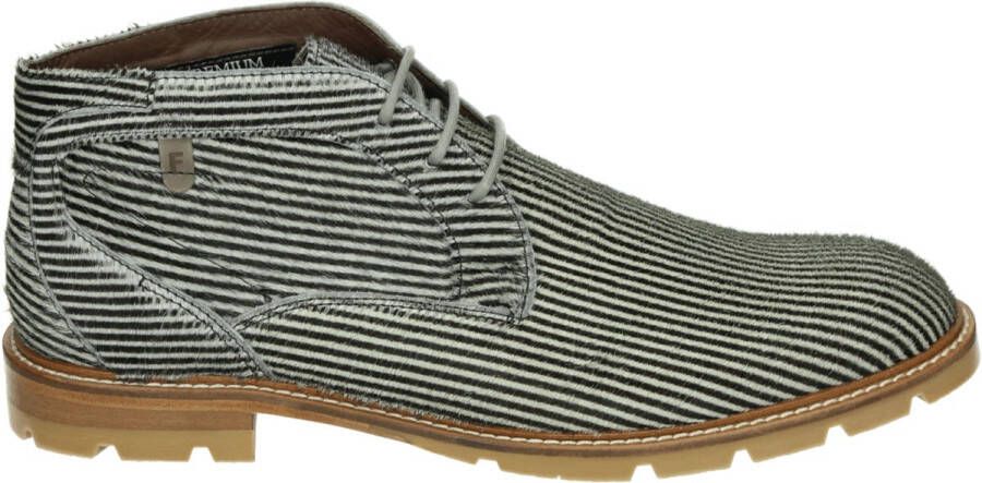 Floris van Bommel DE BRAVER 03.00 Vrije tijd half-hoogHeren veterschoenHeren sneakers Grijs