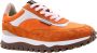 Floris van Bommel Sfw-10111 Lage sneakers Leren Sneaker Dames Oranje - Thumbnail 9