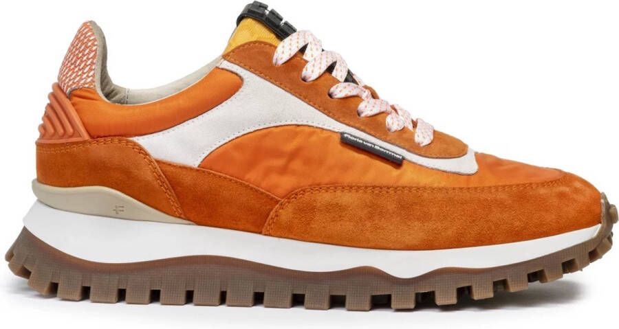 Floris van Bommel Sfw-10111 Lage sneakers Leren Sneaker Dames Oranje - Foto 8