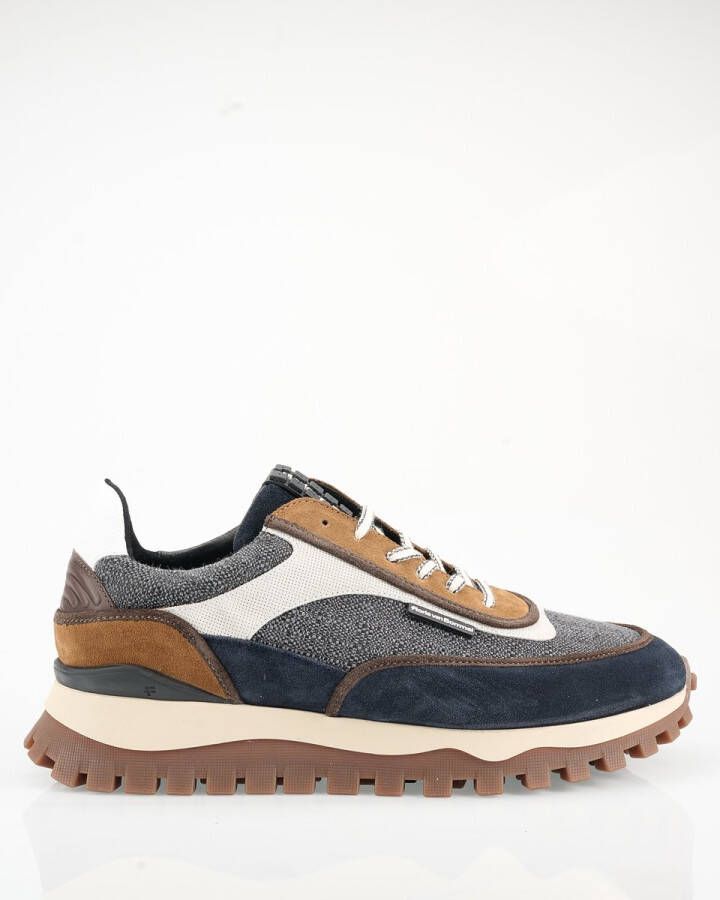 FLORIS VAN BOMMEL Lage Sneakers Heren Sfm-10138 Maat: 41⅓ Materiaal: Textiel Kleur: Grijs