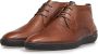 Floris van Bommel DE SCOOPER 02.19 Volwassenen Heren sneakersHeren veterschoenVrije tijd half-hoog Cognac - Thumbnail 3