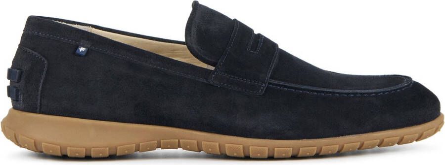 Floris van Floris van Bommel van Floris van Bommel Instappers Heren Instapschoenen Herenschoenen Suède SFM-40020 Blauw - Foto 7