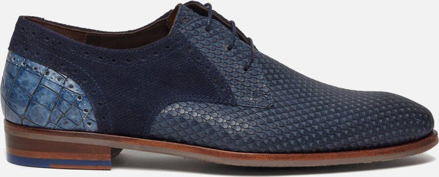 Floris van Floris van Bommel van Floris van Bommel Instappers Heren Instapschoenen Herenschoenen Suède SFM-40020 Blauw - Foto 5