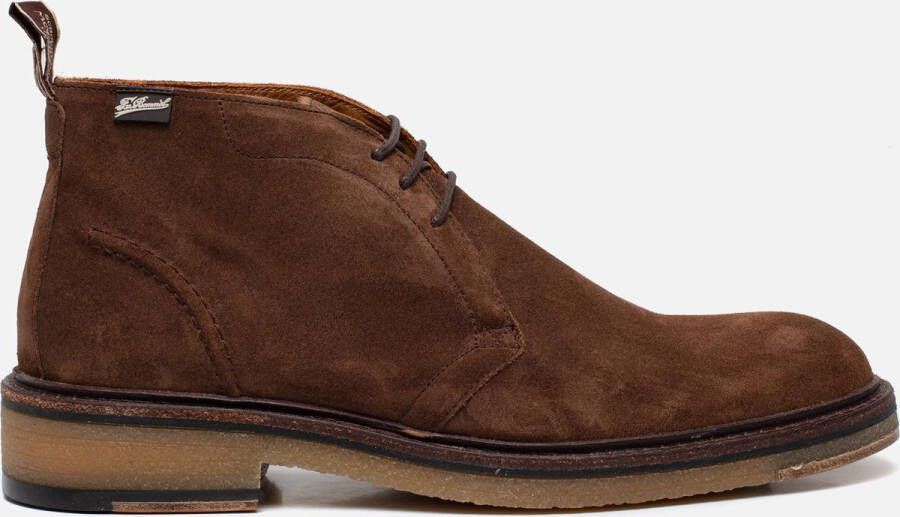 Floris van Bommel DE TANKER 04.10 Volwassenen Heren sneakersVrije tijd half-hoog Cognac