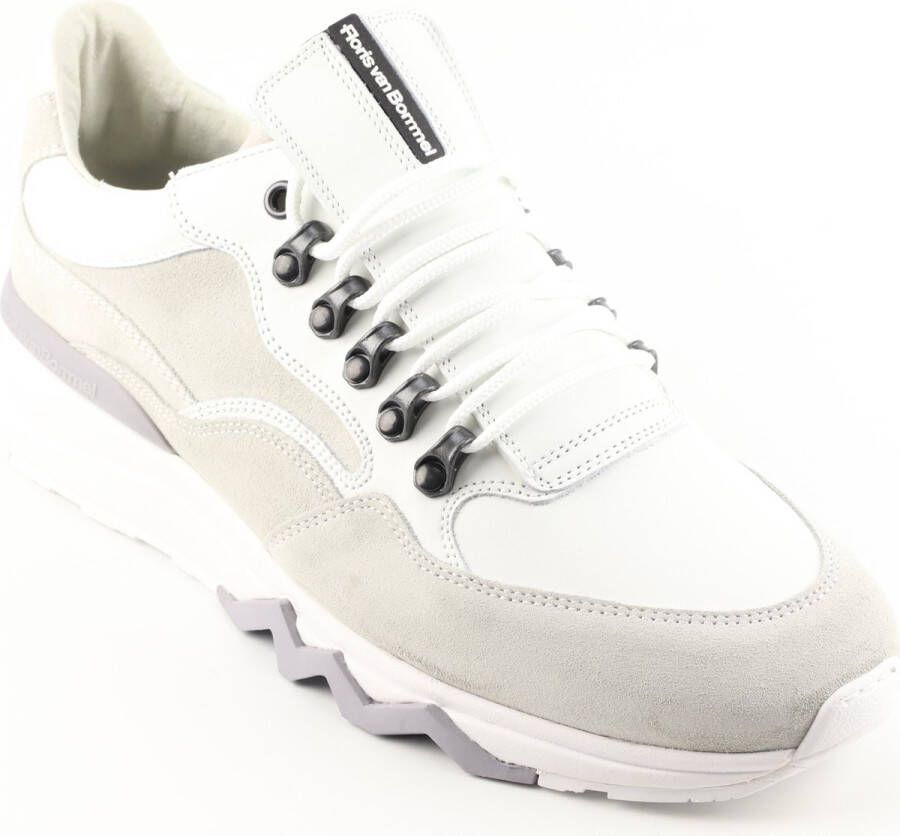 Floris van Floris van Bommel van Floris van Bommel Sneakers Heren Lage sneakers Herenschoenen Leer SFM-10135 Wit - Foto 9