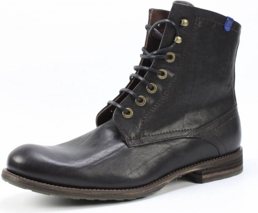 Floris van Bommel FERRI 01.29 Volwassenen Heren sneakersHeren veterschoenVrije tijd half-hoog Zwart - Foto 3