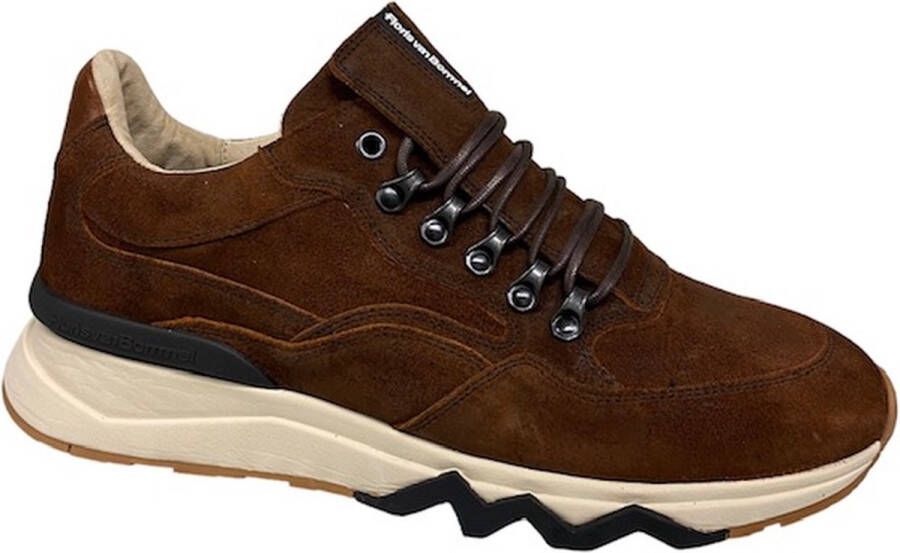 Floris van Bommel DE~ZAGER~01.11~~~~~~~~~~~~~~~~ Lage sneakersVrije tijdsschoenenHeren sneakers Cognac - Foto 3