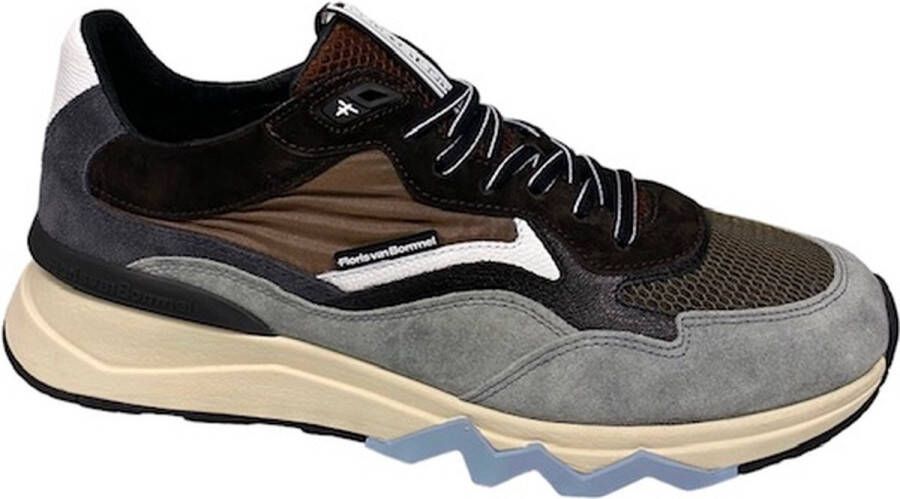 Floris van Bommel Floris v Bommel SFM10178.21.01 Zager DBrown-Sneakers -veterschoenen (44)