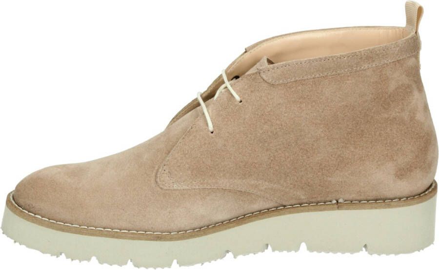 Floris van Bommel 50106-26-01~~~~~~~~~~~~~~~~~~~ Hoge sneakersVeterlaarzenDames veterschoenenDames sneakersHalf-hoge schoenen Wit beige