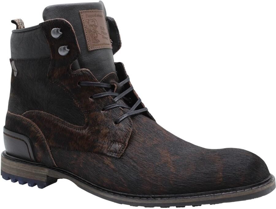 Floris van Bommel CREPI 05.23 Vrije tijd half-hoog Heren veterschoen Heren sneakers Bruin