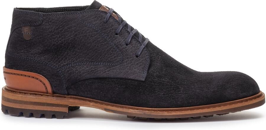 Floris van Bommel CREPI~11.26~~~~~~~~~~~~~~~~~~~ Vrije tijd half-hoog Heren veterschoen Heren sneakers Blauw