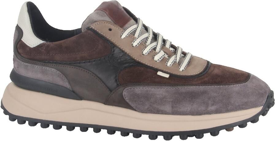 Floris van Bommel CREPI 13.27 Vrije tijd half-hoog Heren veterschoen Heren sneakers Wit beige
