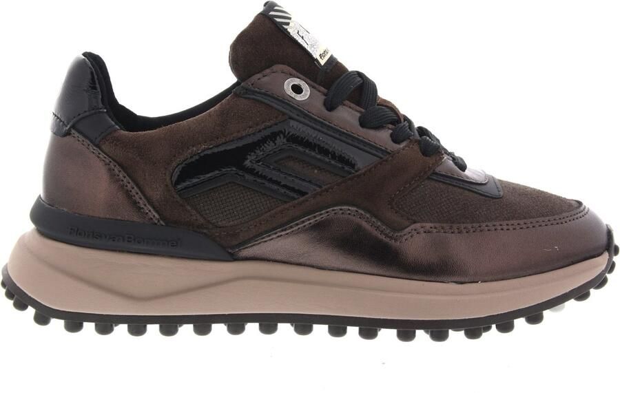 Floris van Bommel Dames Sneakers Noppi 52.06 Darkbrown Donkerbruin - Foto 5