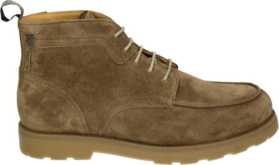 Floris van Bommel DE BIJLER 01.05 Vrije tijd half-hoog Heren veterschoen Heren sneakers Taupe