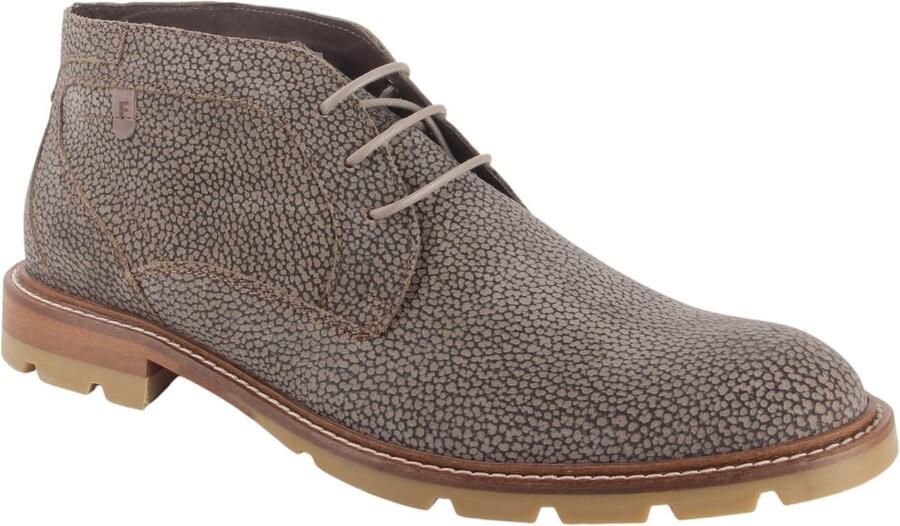 Floris van Bommel DE BRAVER 01.01 Vrije tijd half-hoogHeren veterschoenHeren sneakers Taupe