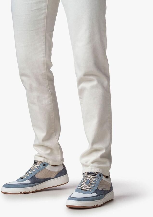 FLORIS VAN BOMMEL Lage Sneakers Heren Sfm-10143 De Kupster Maat: 42⅔ Materiaal: Textiel Kleur: Blauw - Foto 2