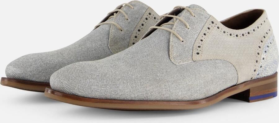 Floris van bommel 30361 De Stapper 39.11 Light Grey G+ Wijdte Veterschoenen - Foto 7