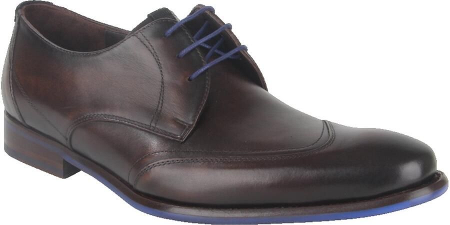 Floris van Bommel Sfm-30173 De Stijler Nette schoenen Veterschoenen Heren Bruin - Foto 6