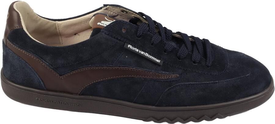 Floris van Bommel De Zaler 01.39 Veterschoenen Sportief Mannen blauw nubuck suede