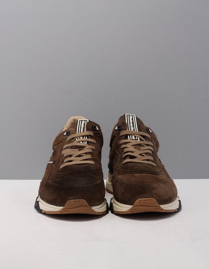 Floris van Floris van Bommel van Floris van Bommel Sneakers Heren Lage sneakers Herenschoenen Suède SFM-10136 Bruin - Foto 5