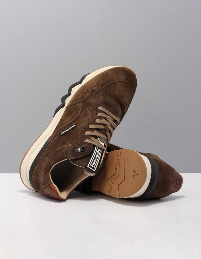 Floris van Floris van Bommel van Floris van Bommel Sneakers Heren Lage sneakers Herenschoenen Suède SFM-10136 Bruin - Foto 6