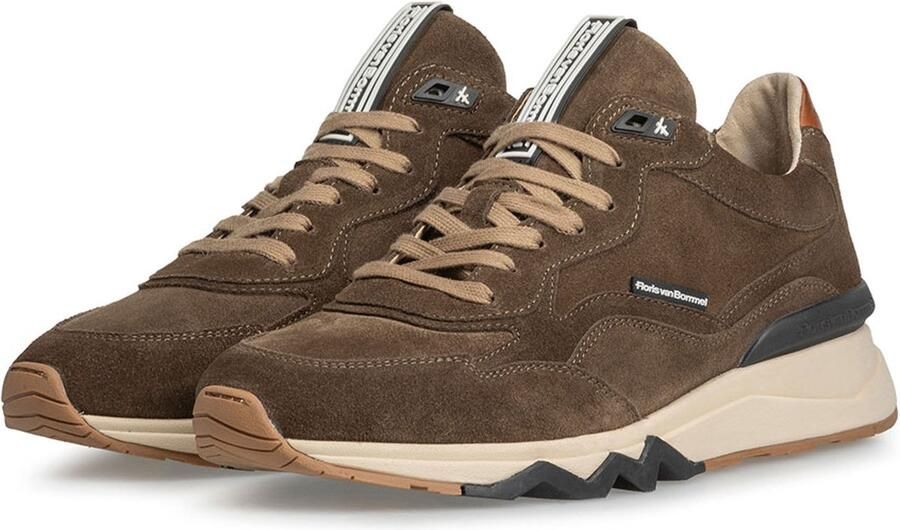 Floris van Floris van Bommel van Floris van Bommel Sneakers Heren Lage sneakers Herenschoenen Suède SFM-10136 Bruin - Foto 16