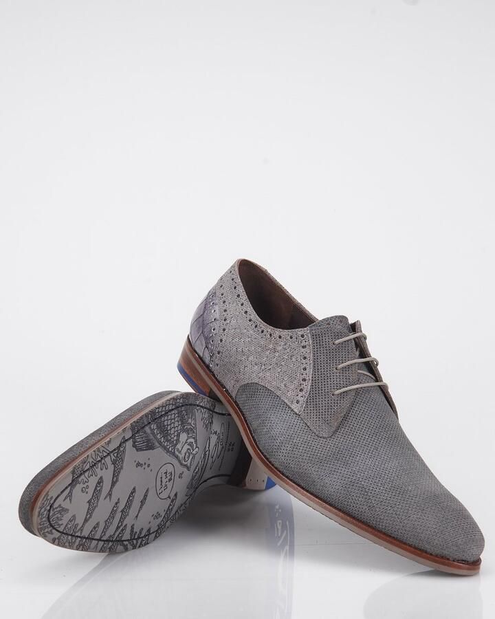 Floris van Bommel Sfm-30161 Nette schoenen Veterschoenen Heren Grijs - Foto 4