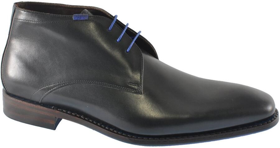Floris van bommel SFM-50033 10-01 Black Calf H-Wijdte Veter boots