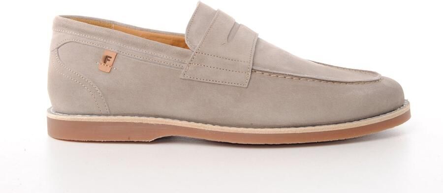 Floris van Bommel heren loafer De Stitser suède beige