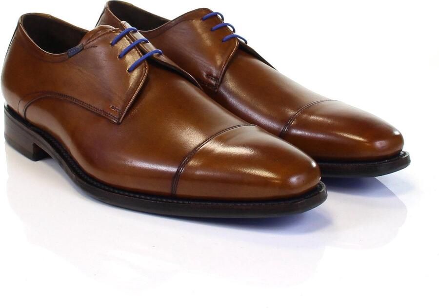 Floris van bommel SFM 30064 23 01 Cognac Calf H Wijdte Veterschoenen - Foto 4