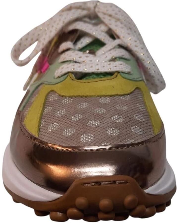 Floris van Bommel Dames Sneakers Noppi 46.08 Bronz Brons