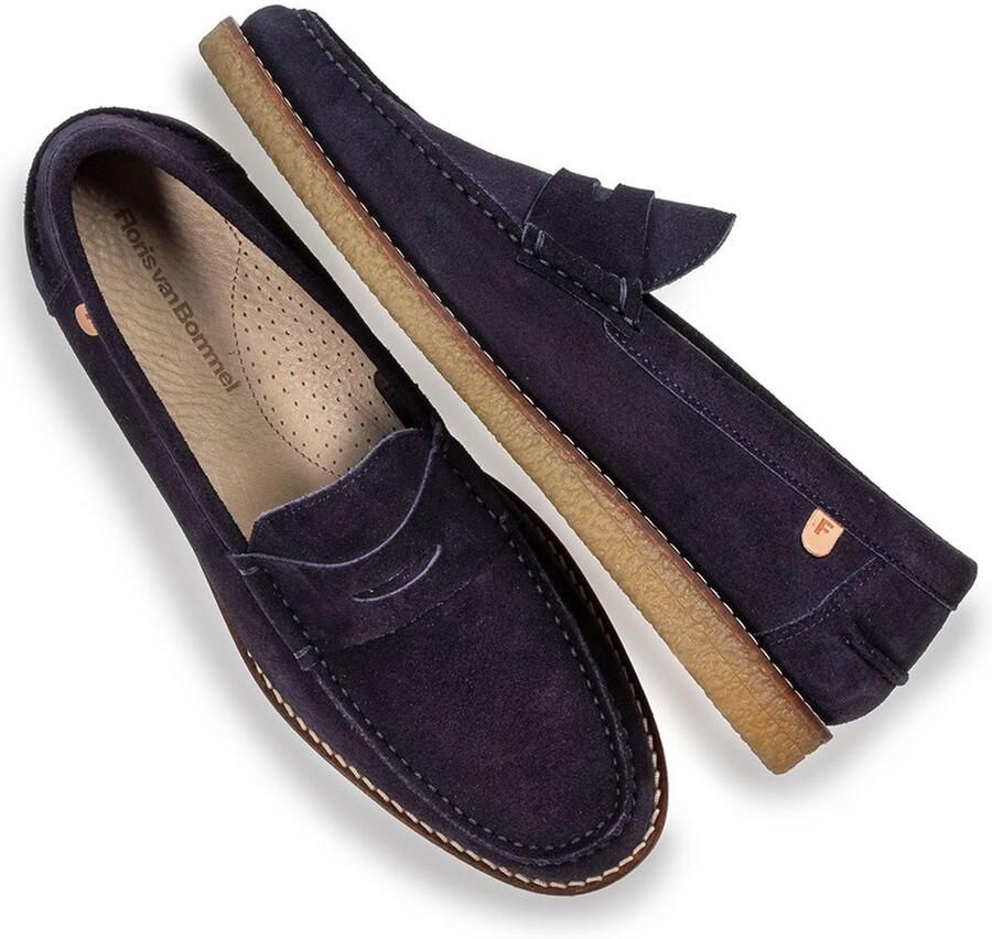 Floris van Bommel Loafers donkerblauw