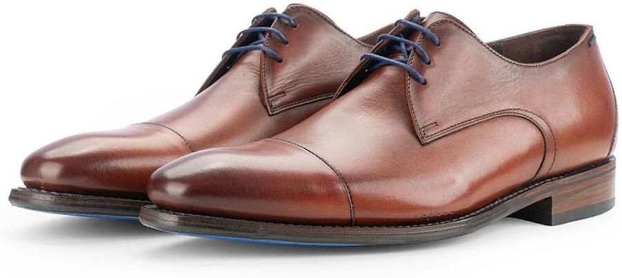 FLORIS VAN BOMMEL Nette Schoenen Heren Sfm-30310 De Loper Maat: 44 Materiaal: Leer Kleur: Cognac - Foto 2