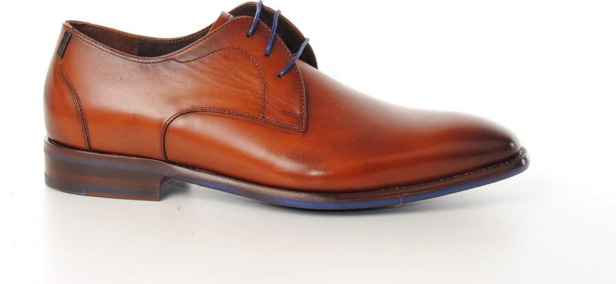 Floris van Bommel heren veterschoen De Netter leder naturel