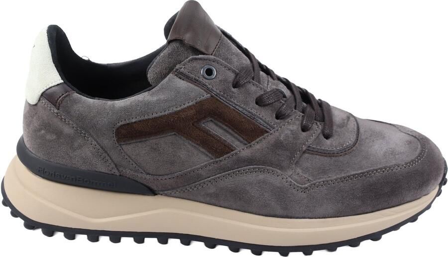 Floris van Bommel Noppi 29.72 Veterschoenen Sportief Mannen grijs nubuck suede