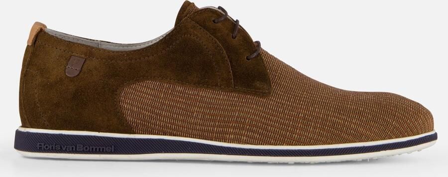 Floris van Bommel PRESLI 02.36 Volwassenen Heren sneakersHeren veterschoenVrije tijdsschoenen Cognac - Foto 3
