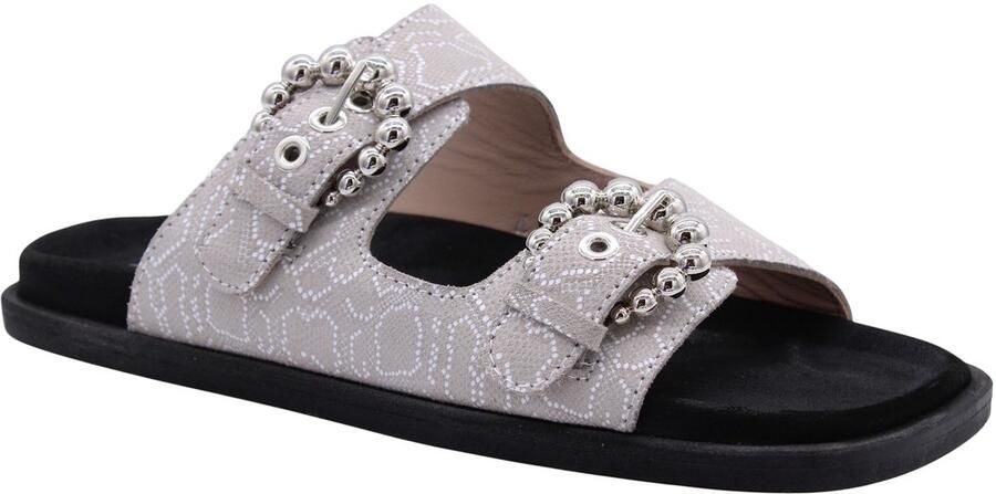 Floris van Bommel Minni 04.02 suède sneakers met panterprint taupe - Foto 4