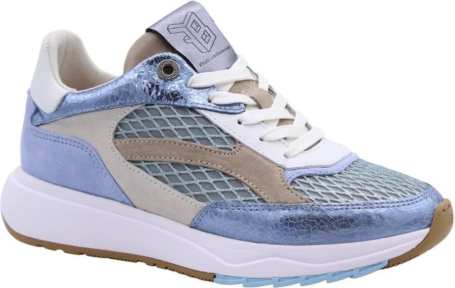 Floris van Bommel Suvi 02.19 leren sneakers lichtblauw - Foto 4