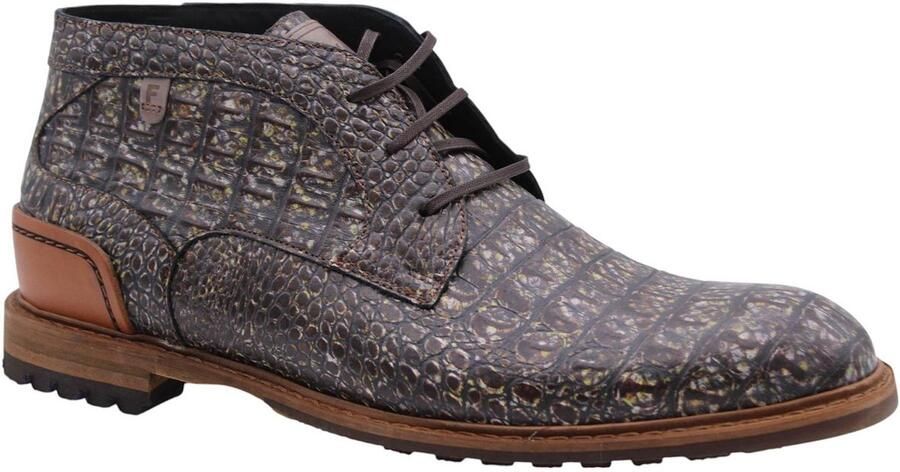 Floris van Bommel 34.01 Crepi Veterschoenen taupe - Foto 2