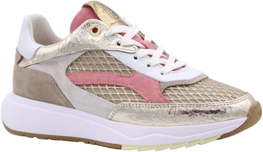 Floris van Bommel Suvi 02.17 leren sneakers goud - Foto 4