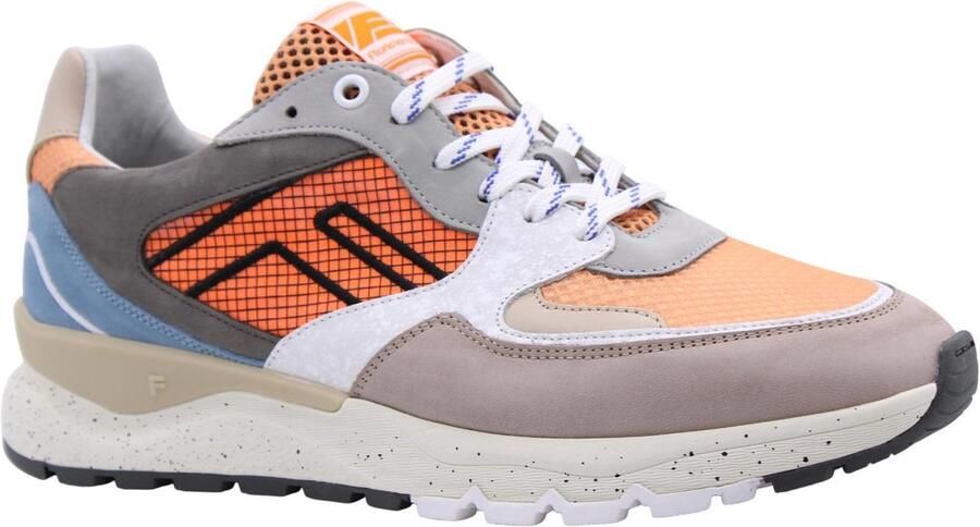 Floris van Bommel Sfm-10243 De Treener Sneakers Leer Heren Oranje