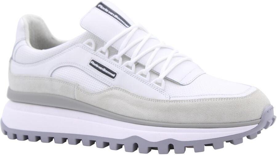 Floris van Bommel Sfm-10248 De Gripper Sneakers Heren Leren Sneaker Wit