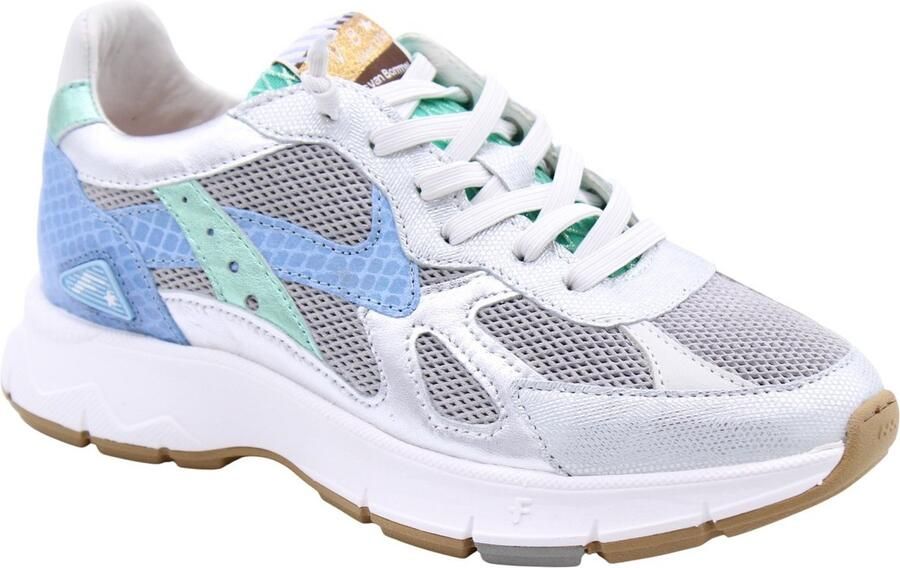 FLORIS VAN BOMMEL Lage Sneakers Dames Sfw-10152 Daysi Maat: 37 Materiaal: Textiel Kleur: Zilver